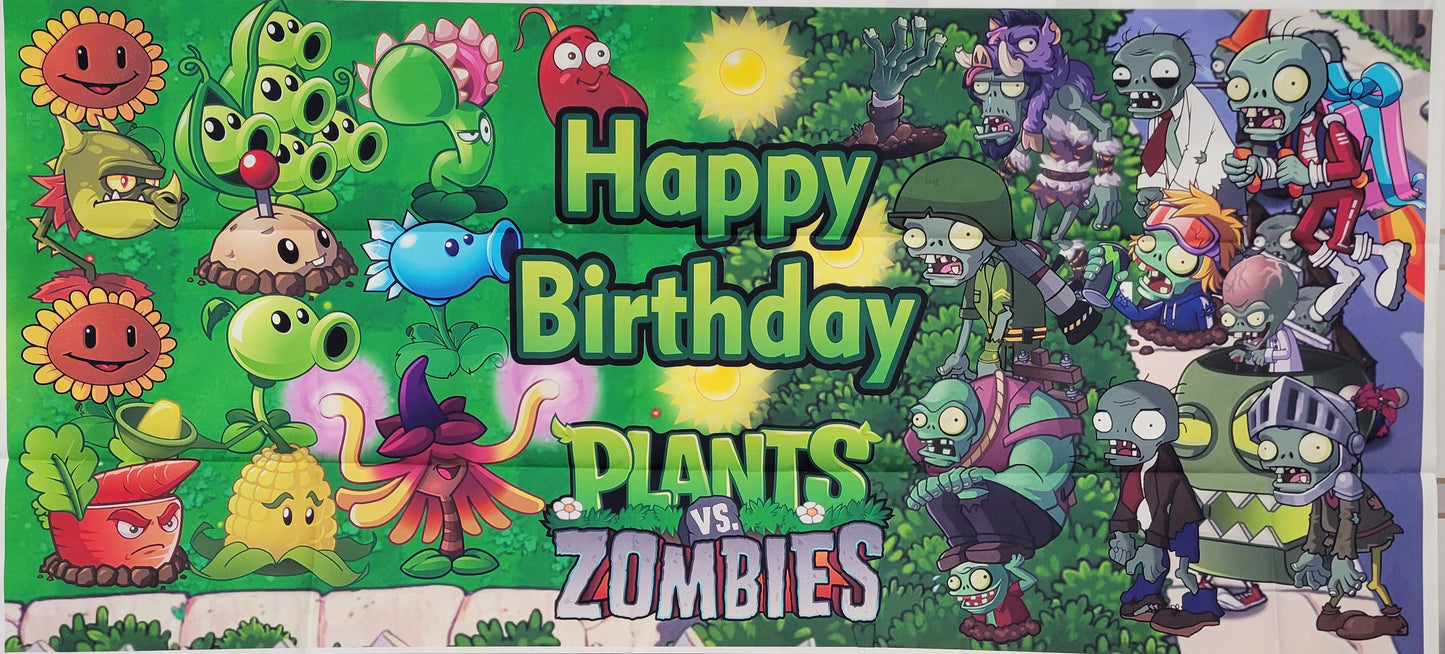 Plants vs Zombies Happy Birthday Decoration Kit, 40 pcs
