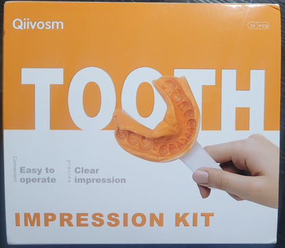 Qiivosm Personalized Tooth Impression Kit, 10 pieces, Exp. 4/2028, New (Sealed)