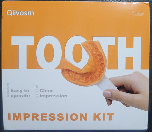 Qiivosm Personalized Tooth Impression Kit, 10 pieces, Exp. 4/2028, New (Sealed)