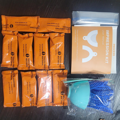 Qiivosm Personalized Tooth Impression Kit, 10 pieces, Exp. 4/2028, New (Sealed)