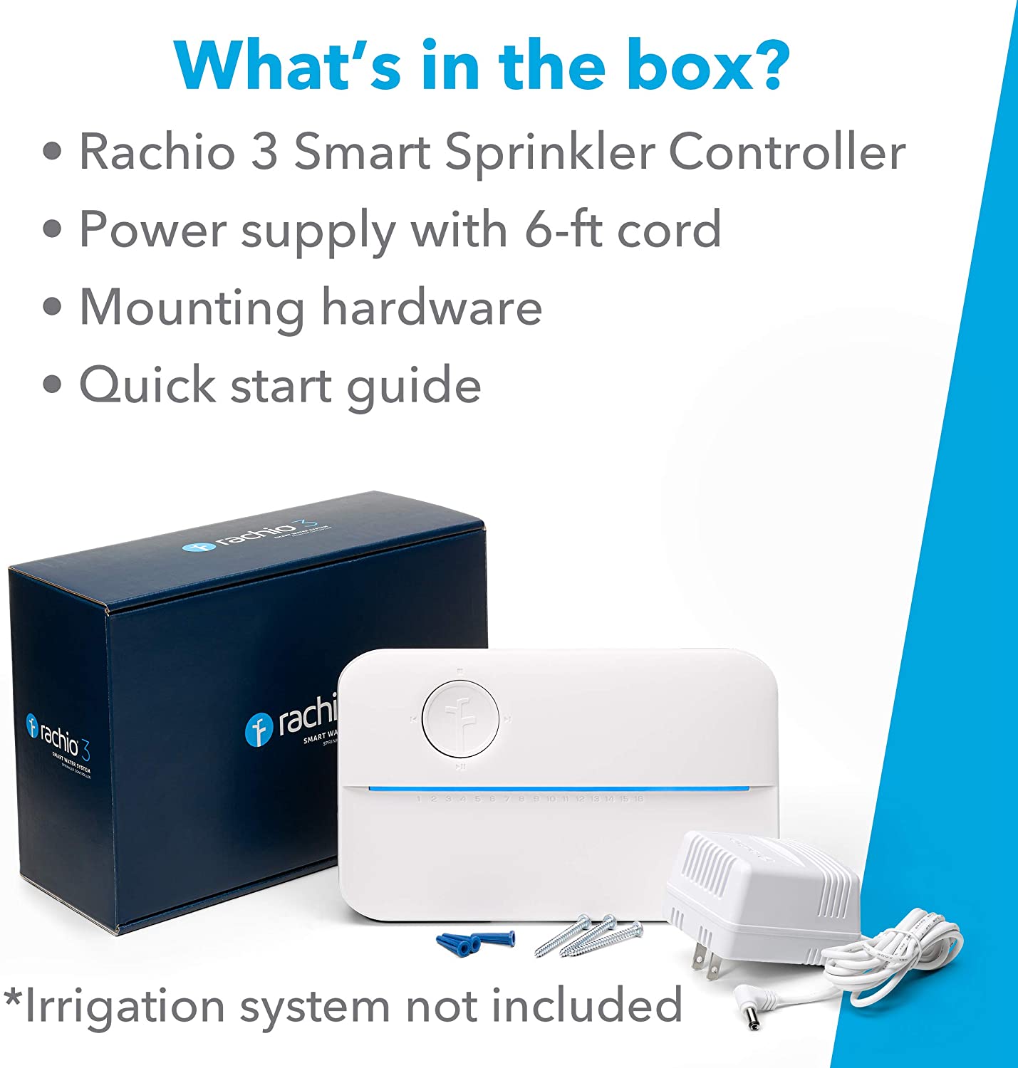 Rachio 3 Smart Sprinkle Controller 8ZULW-C, 8 zones, App Controlled, Brand New!