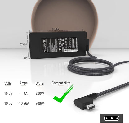 Razer Blade 15 S-230W Power Adapter RC30-0248, 19.5V, 11.8A, 230W - New in Box