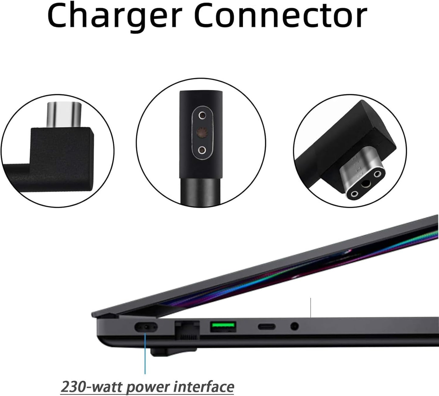 Razer Blade 15 S-230W Power Adapter RC30-0248, 19.5V, 11.8A, 230W - New in Box