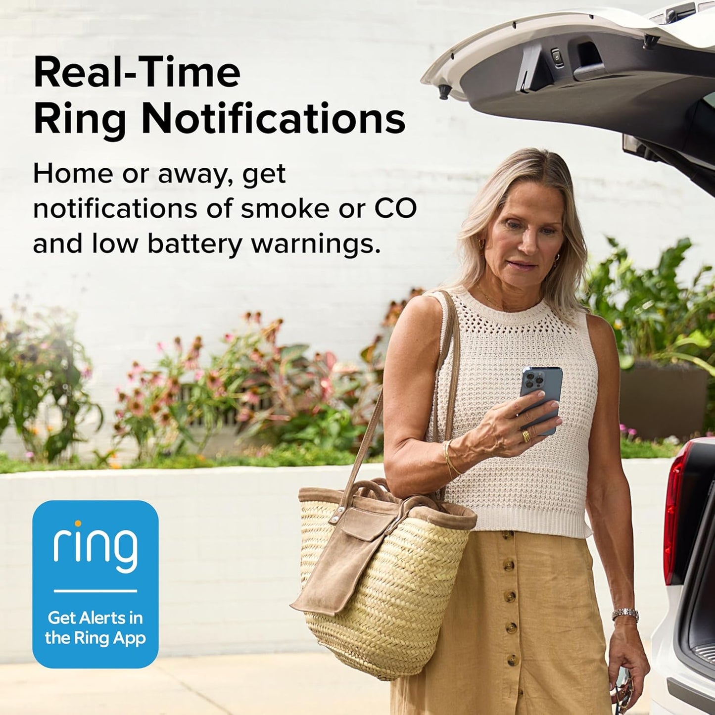 Kidde RGCUAR-RW Smart Smoke & Carbon Monoxide Alarm w/ Ring Alerts, Wired, New!