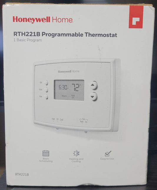 Honeywell 1-Week Programmable Thermostat (RTH221B) New (OB) Free Shipping!
