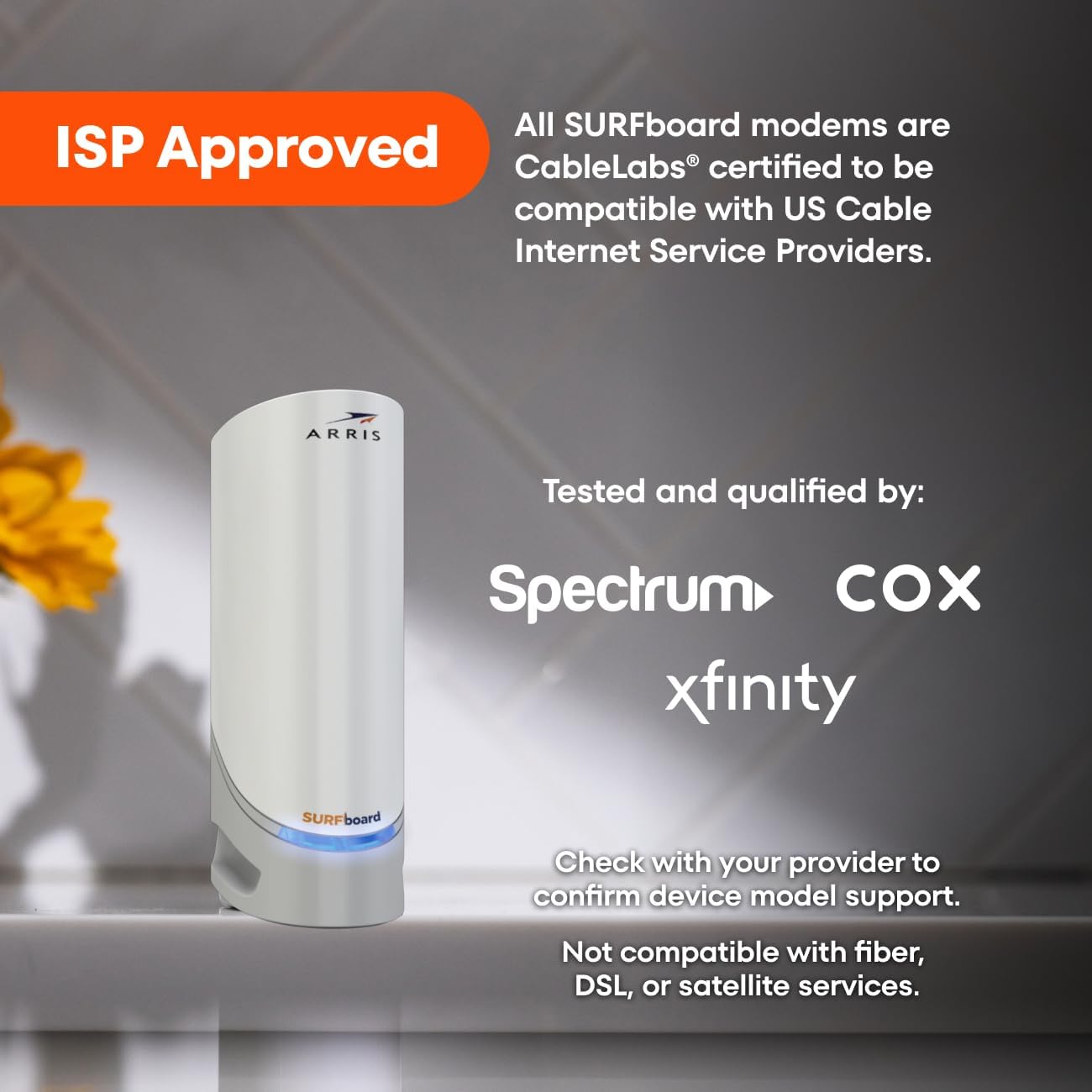 ARRIS SURFboard S33 DOCSIS 3.1 Multi‑Gig Cable Modem | 2.5Gbps, New - Free Ship!