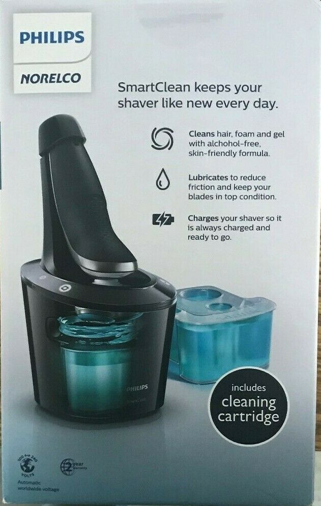 Philips Norelco Shaver 7500 w/ SenseIQ (S7783/84) w/ Cleaning Pod, Black - New!