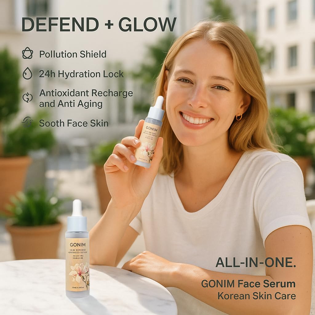 Gonim Skin Defense Advanced Serum Moisturizer / Repair, 1 oz, New, Exp. 9/27