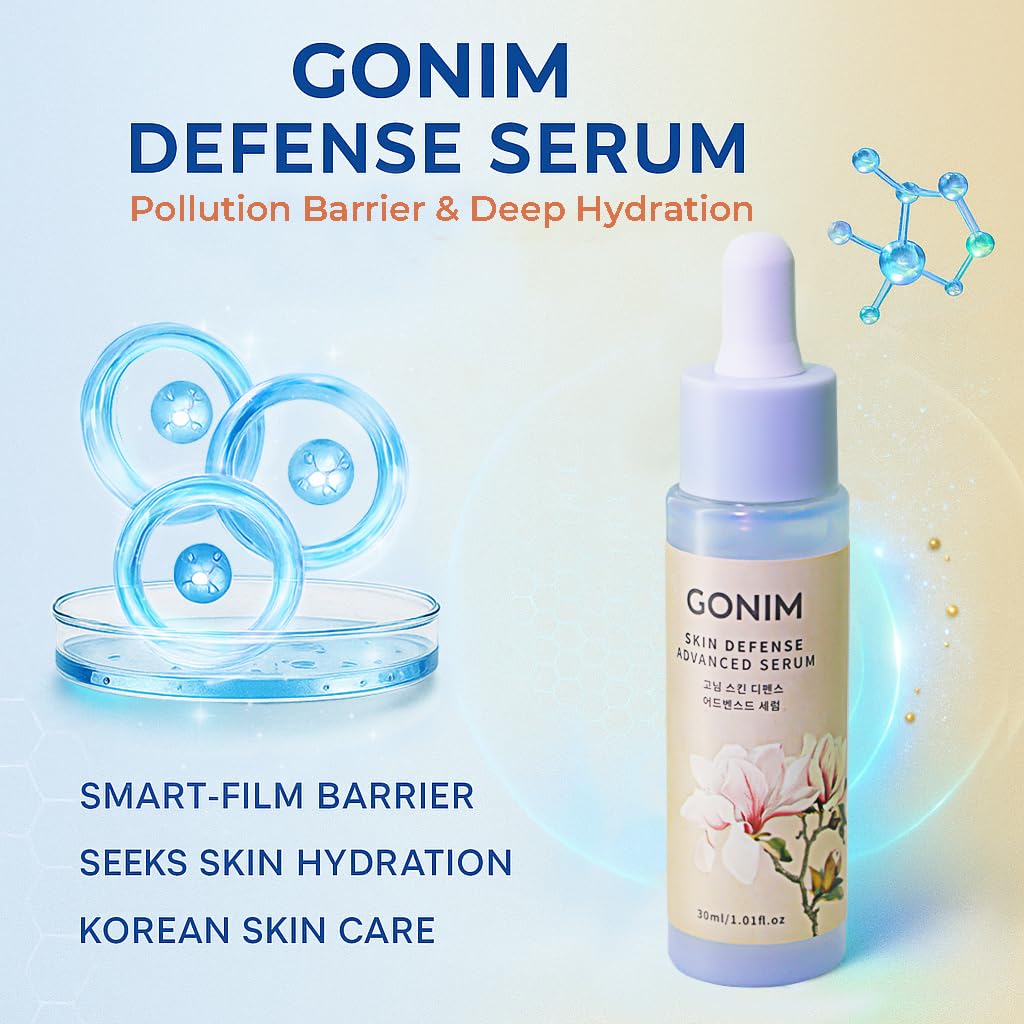 Gonim Skin Defense Advanced Serum Moisturizer / Repair, 1 oz, New, Exp. 9/27