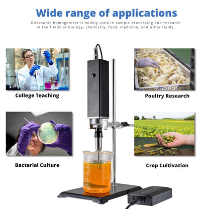 Portable Handheld & Desktop Ultrasonic Homogenizer Titanium Alloy Probe - New!