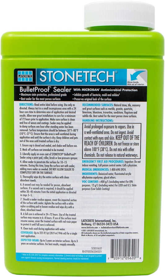 STONETECH Bulletproof Sealer,1 Pint/ 16 oz Bottle, Stain Protection Sealer, New!