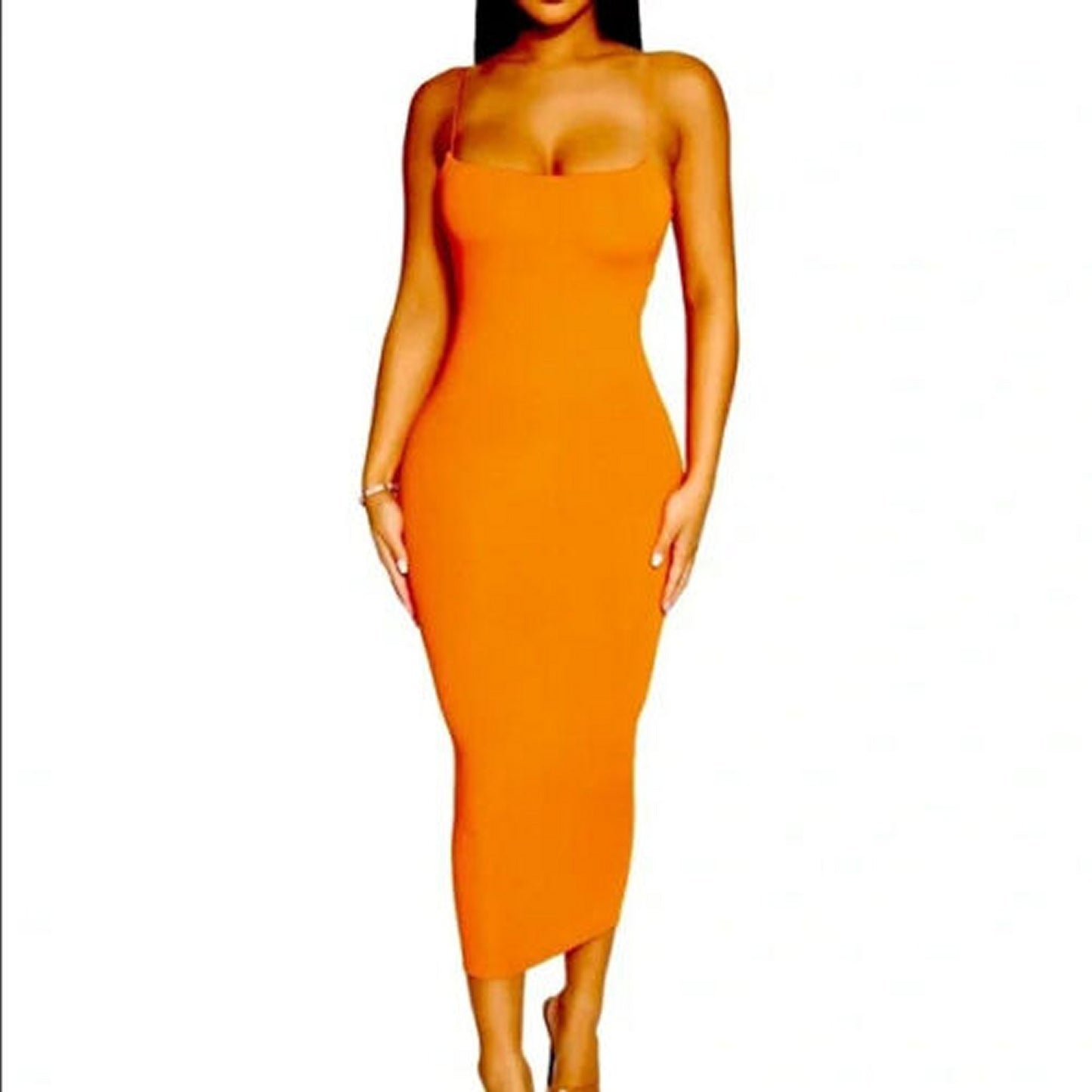 Naked Wardrob Sultry Dress, Sheath Midi Strap (NW-D0043) - New w/Tag