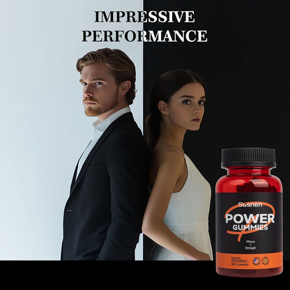 SUSNEN Power Gummies w/ Maca + Shilajit, 60 Caps. Citrus, Exp. 10/26, Free Ship!
