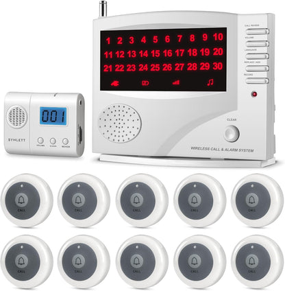 Synlett Wireless Calling System with Pager & 10 Call Buttons, New