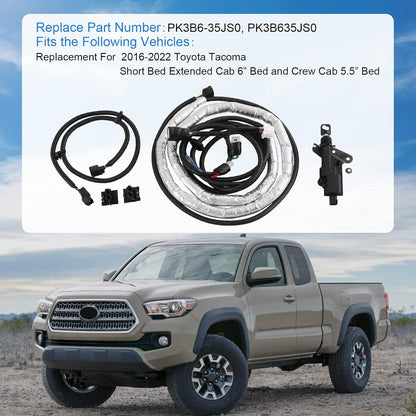 Power Tailgate Bed Remote Lock Kit for 2019 - 2022 Toyota Tacoma, PK3B6-35JS0