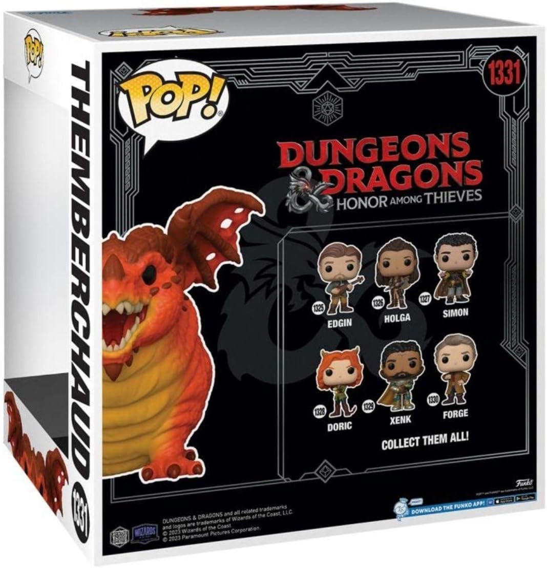 Funko Pop! 1331 Dungeons & Dragons Themberchaud 10" Jumbo Vinyl Figure, New!
