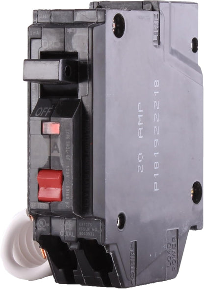 GE Ground Fault Circuit Interrupter Breaker, 20 amp (THQL1120GFTP), New!
