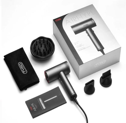 TYMO Airhype 1500W Hair Dryer with Diffuser, Ionic 4 Temps, 3 Speeds, New!
