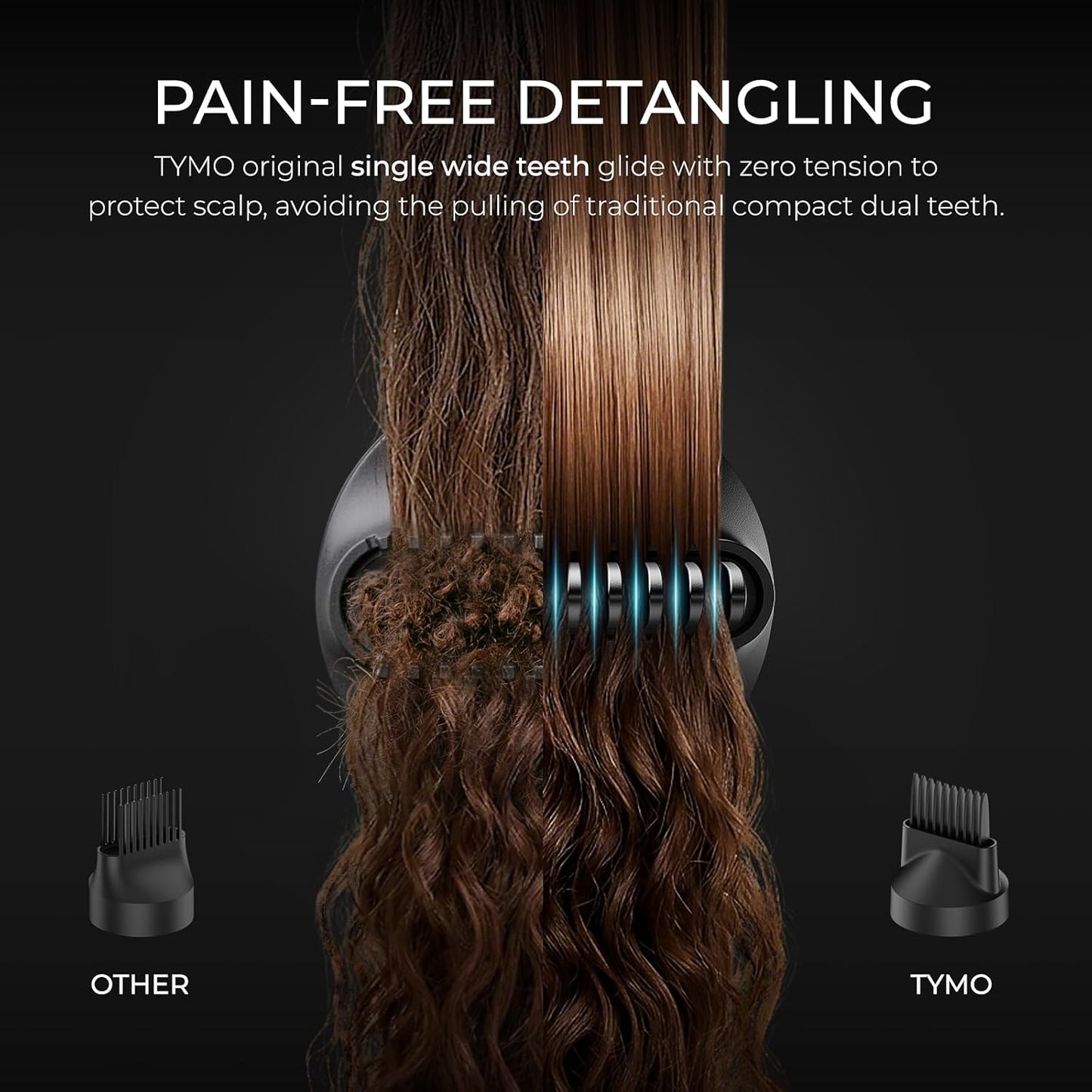 TYMO Airhype 1500W Hair Dryer with Diffuser, Ionic 4 Temps, 3 Speeds, New!