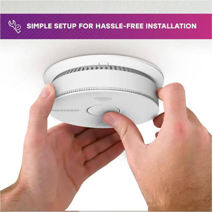 USI 3 in 1 Smoke, Fire & Carbon Mono Alarm w/ Voice, 2 Pack, (USI/SMCO/10YR/V/2)