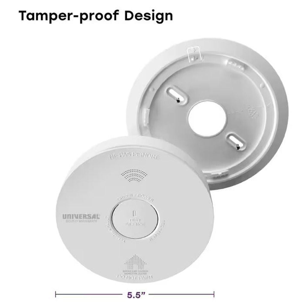 USI 3 in 1 Smoke, Fire & Carbon Mono Alarm w/ Voice, 2 Pack, (USI/SMCO/10YR/V/2)