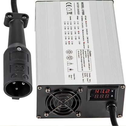 VEVOR (UY900) Aluminum Golf Cart Battery Charger 48V, 15A, 3 Pin Round Plug, New