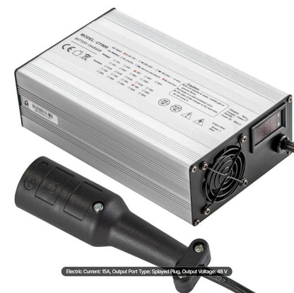 VEVOR (UY900) Aluminum Golf Cart Battery Charger 48V, 15A, 3 Pin Round Plug, New