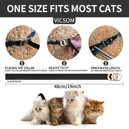 VICSOM 4 Pack Glow in Dark, Cats Flea & Tick Collar, 32 Months Protection, New!