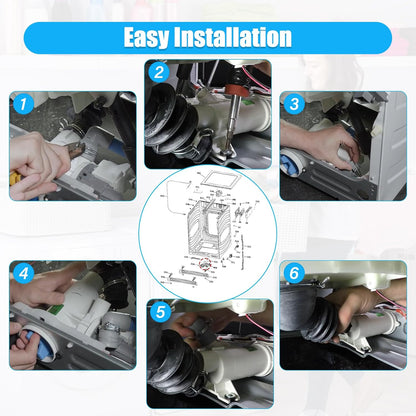 High End Washing Machine Drain Pump WH11X29539 for GE, Haier Washers, Brand New!