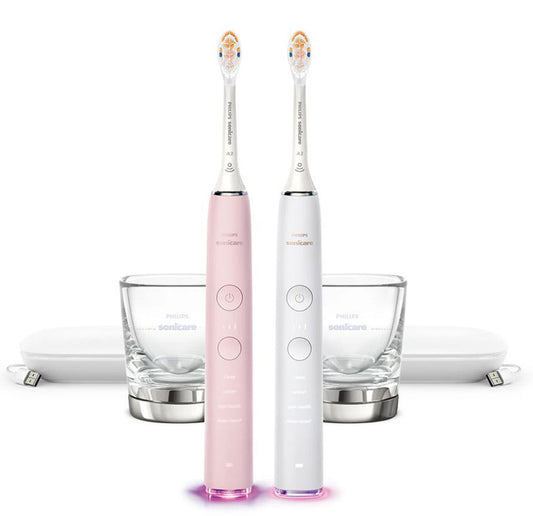 Philips Sonicare DiamondClean Smart HX9904/72 Electric Toothbrush, White/Pink