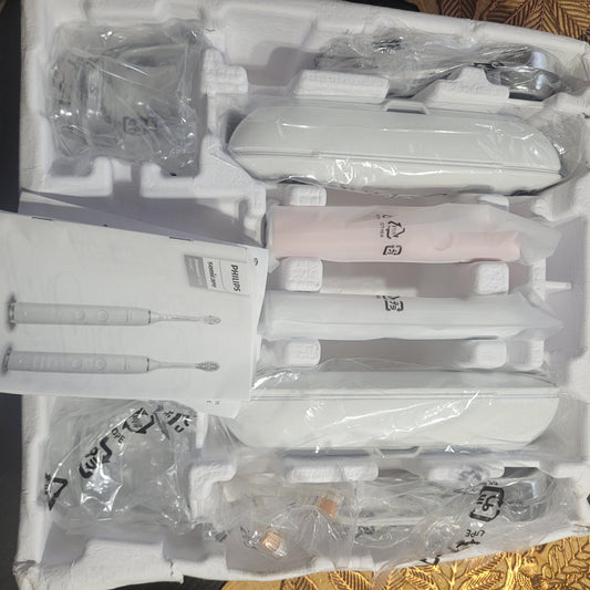 Philips Sonicare DiamondClean Smart HX9904/72 Electric Toothbrush, White/Pink