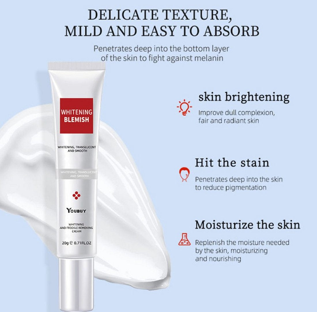 Youbuy Whitening and Freckle Removing Cream (2 Pack - 1.4 oz) Exp. 5/2028 - New!