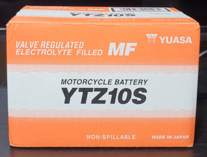 Genuine Yuasa YTZ10S AGM Battery, 12V, 8.6ah, Valve Regulated, NIB, Free Ship!